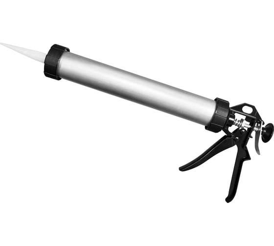 Пистолет для герметика vertextools, 400 мм, алюминий 9015 1