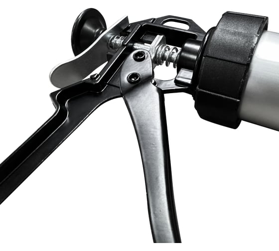 Пистолет для герметика vertextools 600 мм, алюминий 9016