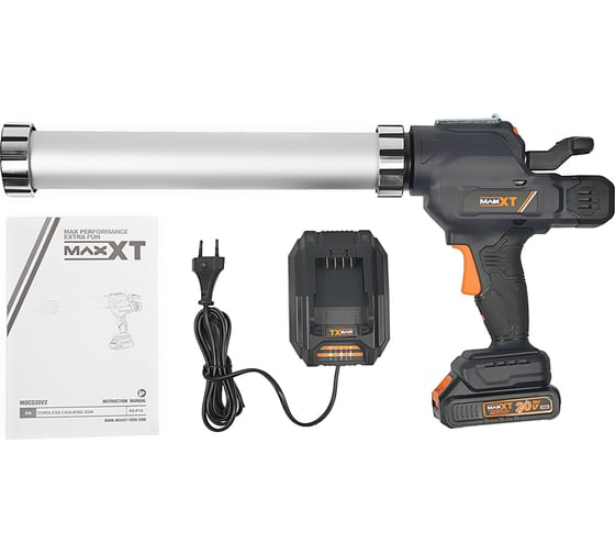 Аккумуляторный пистолет для герметика MAXXT 20V/2.0AH, 0,6 л MDCG20V2