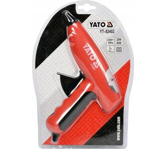 Термоклеящий пистолет YATO 11мм, 80Вт 220V YT-82402