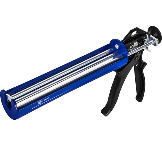 Пистолет для химических анкеров КОБАЛЬТ 300 мл., скелетный стальной корпус, 3-х штоковый поршень, усилие 16:1 924-115 1