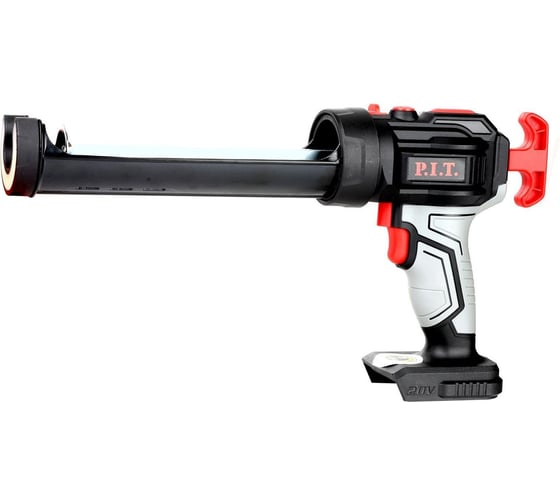 Пистолет для герметика аккумуляторный P.I.T. SOLO 20В, 4ск, 3000Н, 300мл, LED, антикапля PEC20H-300A