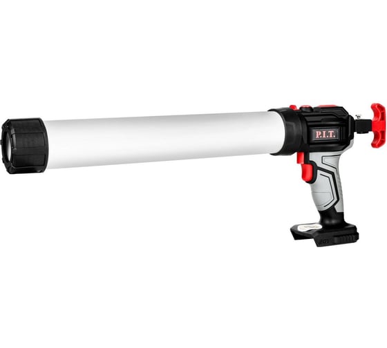 Пистолет для герметика аккумуляторный P.I.T. SOLO 20В, 4ск, 3000Н, 300мл, 600мл, LED, антикапля PEC20H-300A/1