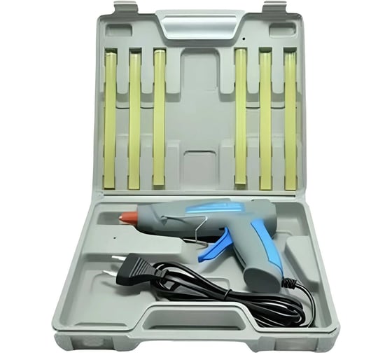 Пистолет профессиональный клеевой с питанием от сети ZHONGDI ZD-6CK (25 - 60 Вт) 220 В в кейсе Zhongdi 00-00016501