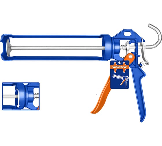 Пистолет для герметика WADFOW 230 мм 12/24 WCG4109
