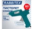 Клеевой пистолет RABBITEX 80Вт, 11мм, (предохранитель, антикапля, индикатор), зеленый 671473 2