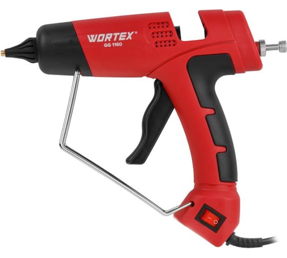 Пистолет клеевой WORTEX GG 1160 в блистере 200 Вт, 11,5 мм, 15 г/мин ЦИ-3281109480