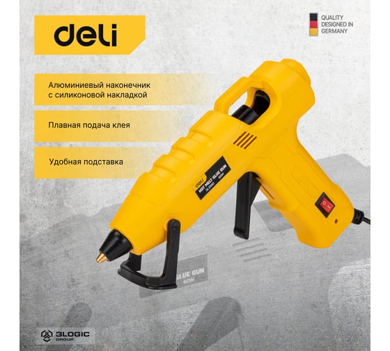 Клеевой пистолет DELI DL2560 (60Вт, диаметр стержня 11мм) 102981