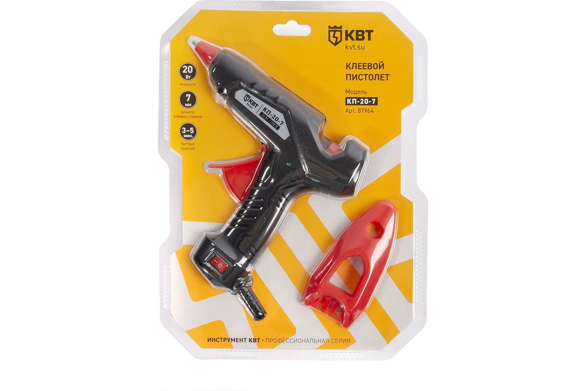Клеевой пистолет КВТ КП-20-7 87964 - выгодная цена, отзывы ...