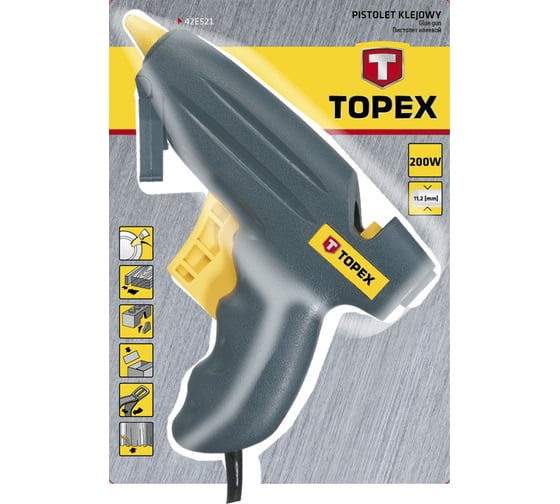 Клеевой пистолет TOPEX 11 мм 42E521