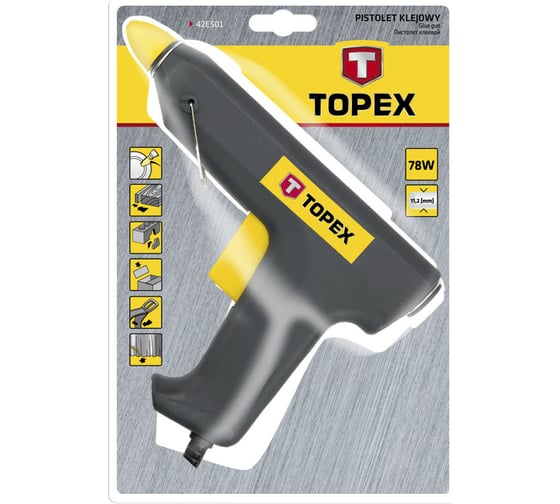 Клеевой пистолет TOPEX 11 мм 42E501
