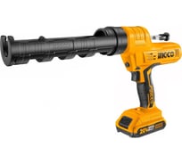 Аккумуляторный пистолет для герметика INGCO INDUSTRIAL 20В CCGLI2001
