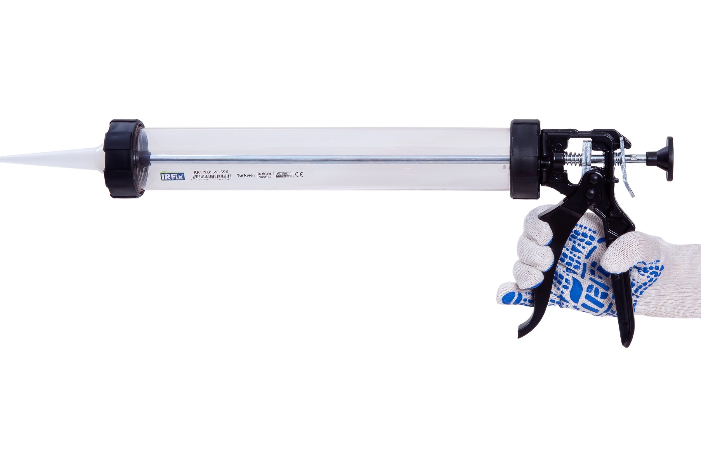 Пистолет для герметика IRFix Transparent Sousage Gun 600мл