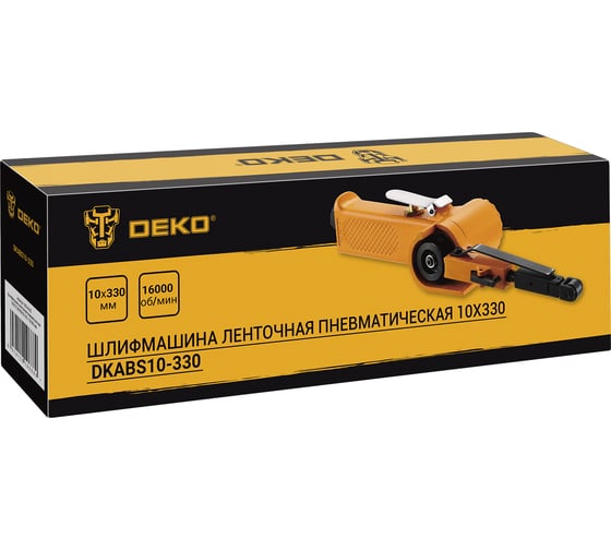 Ленточная пневматическая машина DEKO DKABS10-330 10x330 мм 063-4383