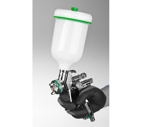 Пневматический краскопульт KRAFTOOL Jeta 4000 с верхним бачком HVLP, 1.3 мм 06555-1.3