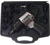 Пневмогайковерт ЭВРИКА с набором ударных головок 12 ER-85268K