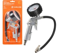 Пистолет для накачки шин Airline ПШ5 с манометром, 12 Атм ATBU036