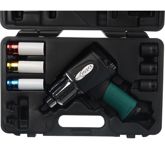 Пневмогайковерт ROCKFORCE 1/2", 8 предметов RF-82542K8