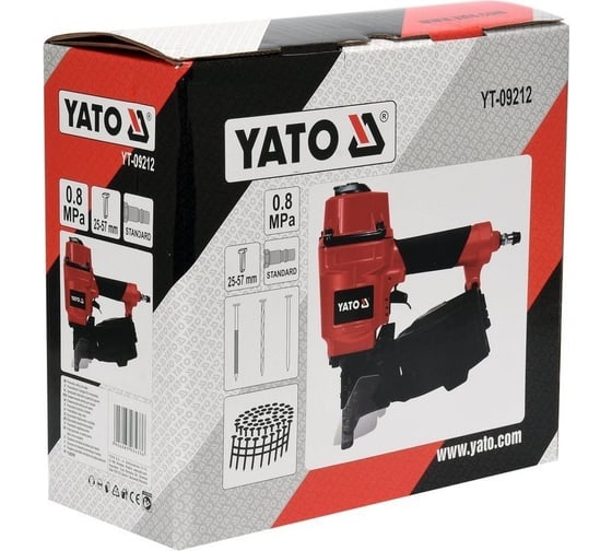Пневматический гвоздезабивной пистолет YATO 25-57 мм YT-09212