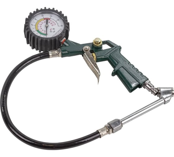 Пистолет для подкачки шин с аналоговым манометром и шлангом Rockforce RF-TG04 1