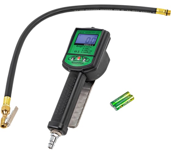 Пистолет для подкачки шин с цифровым манометром и шлангом Rockforce RF-23707(56275)