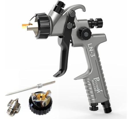 Краскопульт Русский Мастер LN-3 набор HVLP 1,3 мм/LVMP 1,4 мм РМ-385551
