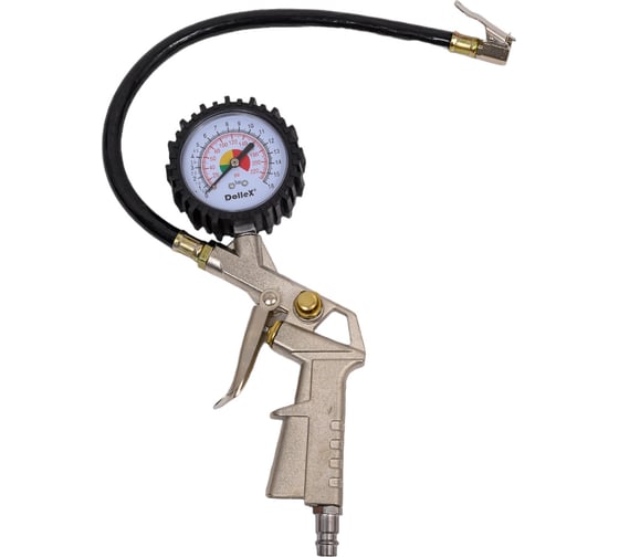 Пистолет для накачивания колес с манометром DolleX PNS-36