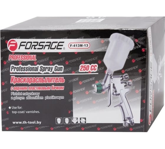 Краскораспылитель Forsage Profi с верхним пластиковым бачком F-413M-13(18495)
