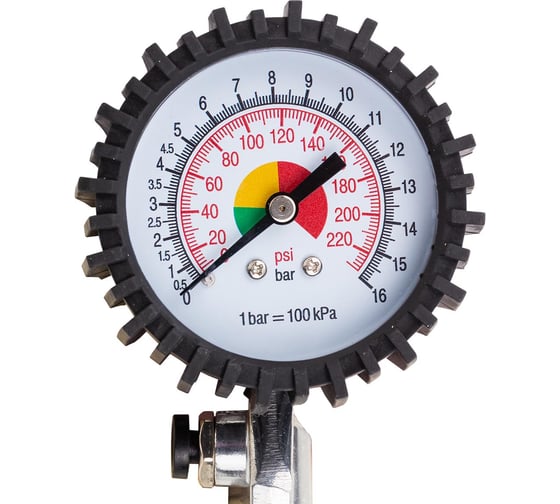 Пистолет для подкачки шин с манометром ROCKFORCE RF-2370(16613)