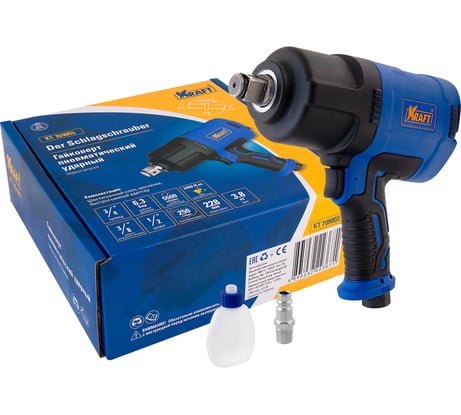 Пневматический ударный гайковерт KRAFT 3/4'' 2450 н.м. KT 709003