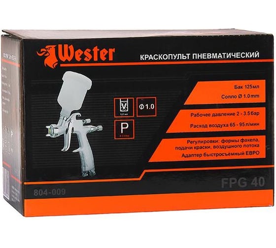 Краскопульт WESTER FPG-40 LVLP 75534
