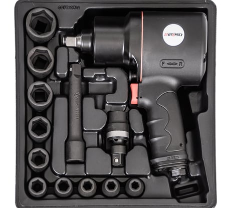 Композитный пневмогайковерт Byemax в наборе с головками BM-43-4033PK3