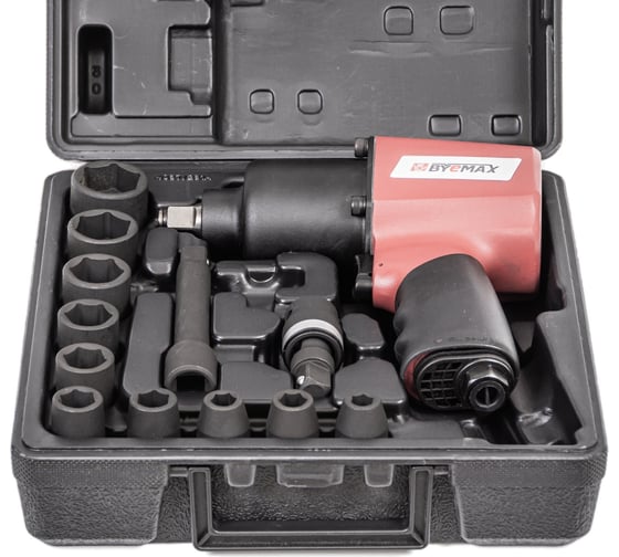 Пневмогайковерт Byemax в наборе с головками BM-43-4037GK3