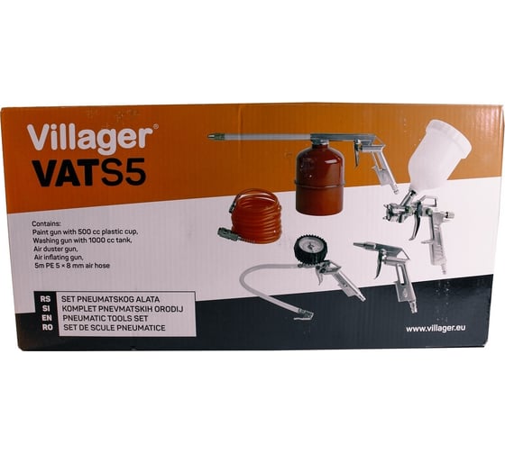 Набор пневмоинструмента Villager Set of air tools VAT-S5 5 067021