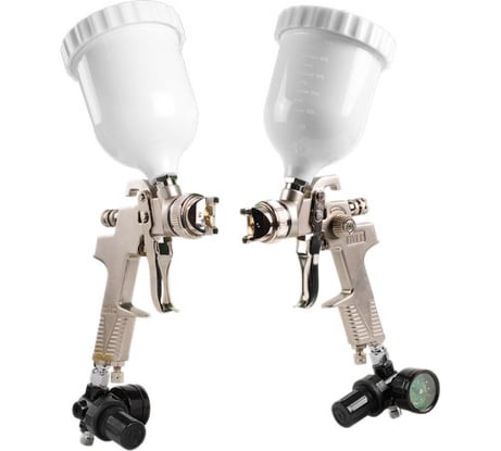 Краскораспылитель ECO с манометром (HVLP, сопло ф 1.4мм, верх. бак 600мл) SG-97H14