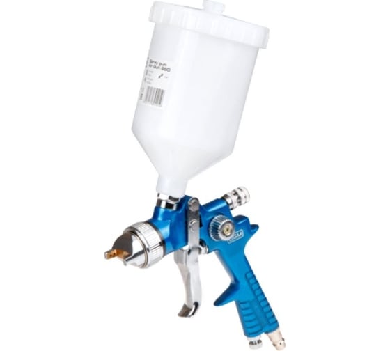 Краскораспылитель DGM Air Gun 850 (HVLP, сопло ф 1.4мм, верх. бак 600мл) DAG850-H14