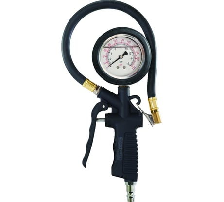 Пистолет для подкачки шин KraftWell с аналоговым жидкостным манометром KRWTG-A2