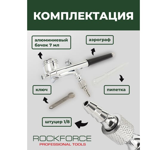 Аэрограф Rockforce сопло 0.3мм RF-SL150B(58693)