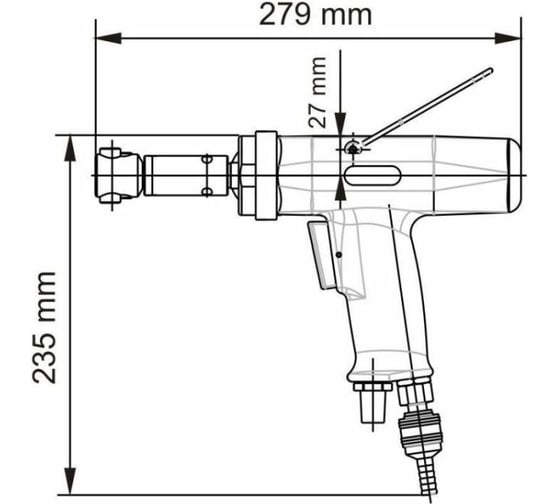 Резьбонарезная машинка DEPRAG DP040-003ZRB16 пистолетная рукоятка, М4-М14, сталь 302964A