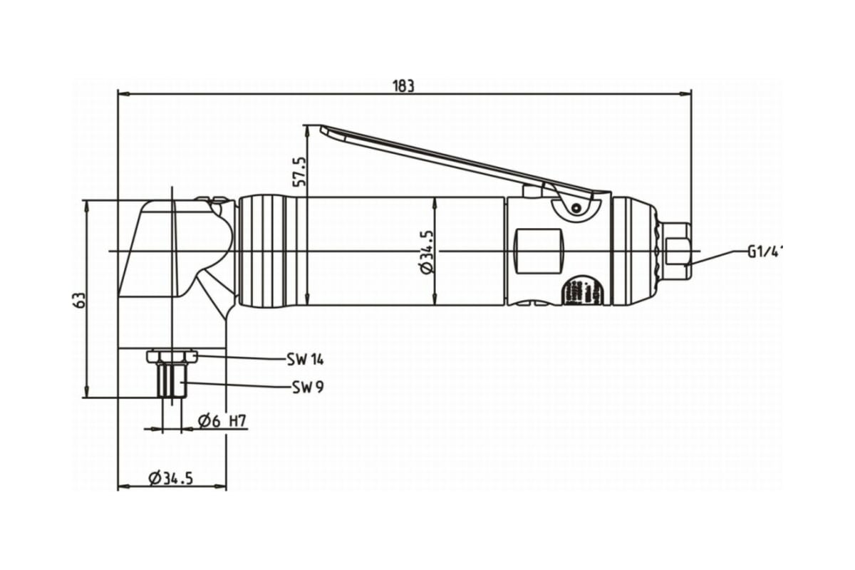 Угловая шлифовальная машина DEPRAG GDA030-180SX 6061260B