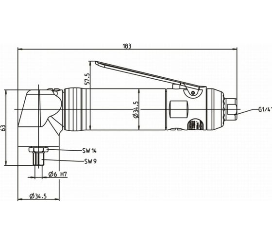Угловая шлифовальная машина DEPRAG GDA030-180SX 6061260B