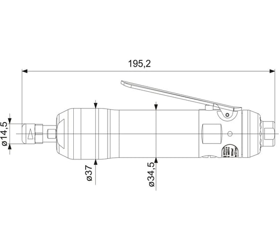 Прямая шлифовальная машинка DEPRAG GDS030-180BXE 061300A