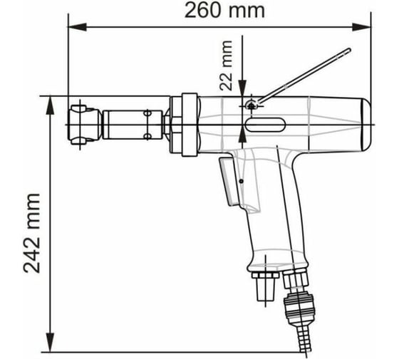 Резьбонарезная машинка DEPRAG DP030-007ZRB12 пистолетная рукоятка, М3-М10, сталь 3023731A