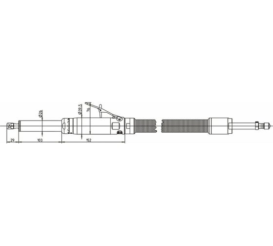 Прямая шлифовальная машинка DEPRAG GDS050-200BXI 6060991A