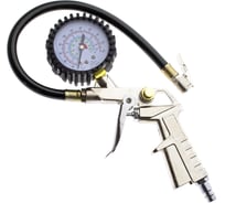 Пневматический пистолет для подкачки шин ЧЕГЛОК с манометром до 15 атм., 90-01-515