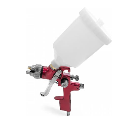Пневматический краскопульт INTERTOOL, форсунка 1.4 мм, бачок 600 мл, PT-0104