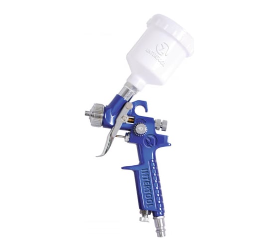 Пневматический краскопульт INTERTOOL MINI, форсунка 0.8 мм, бачок 125 мл, PT-0101 1