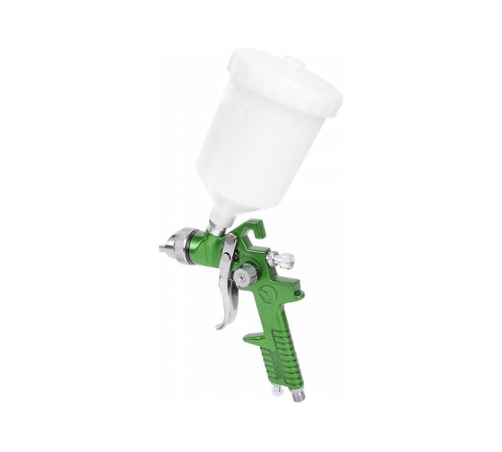 Пневматический краскопульт INTERTOOL, форсунка 1.3 мм, бачок 600 мл, PT-0102