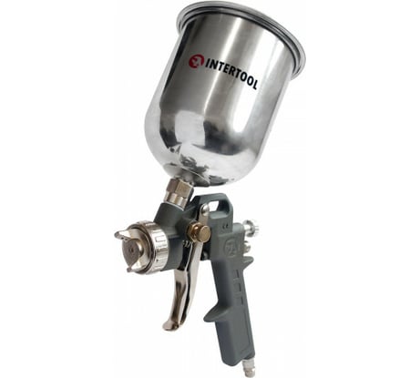 Пневматический краскопульт INTERTOOL HP, форсунка 1.5 мм, бачок 600мл PT-0205