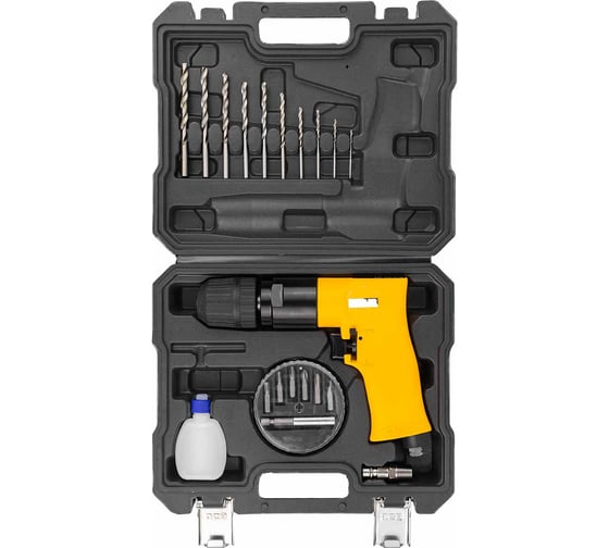 Пневмодрель с реверсом, набором бит и сверл JCB 20 предметов JCB-RP7810 /RP7102/(58338)